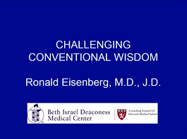 Ronald Eisenberg · Challenging Conventional Wisdom