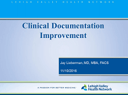 Jay Lieberman · Clinical Documentation Improvement