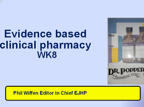 Phil Wiffen · Evidence based clinical pharmacy