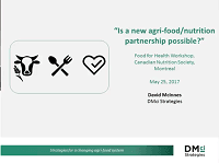 David McInnes · Is a New Agri-Food/Health Partnership Possible?