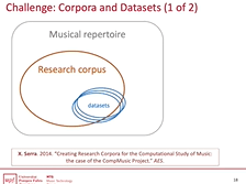 Xavier Serra · Signal Processing and Machine Learning Challenges in Sound and Music Computing