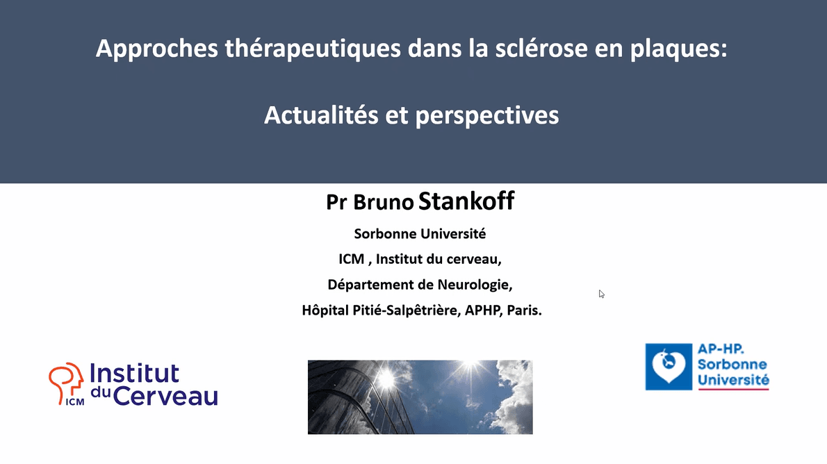 Pr Bruno Stankoff · Vers de nouvelles thérapies en neurologie (SEP) - JNPN 2024