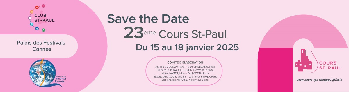 23ème Cours Saint-Paul sur les Cancers du Sein et Cancers Gynécologiques 2025