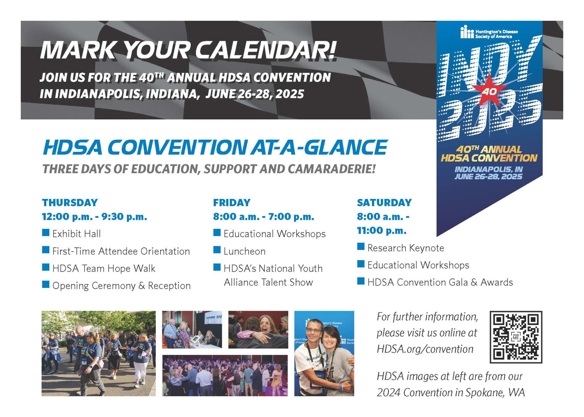 40th Huntington's Disease Society of America ANNUAL CONVENTION HDSA 2025