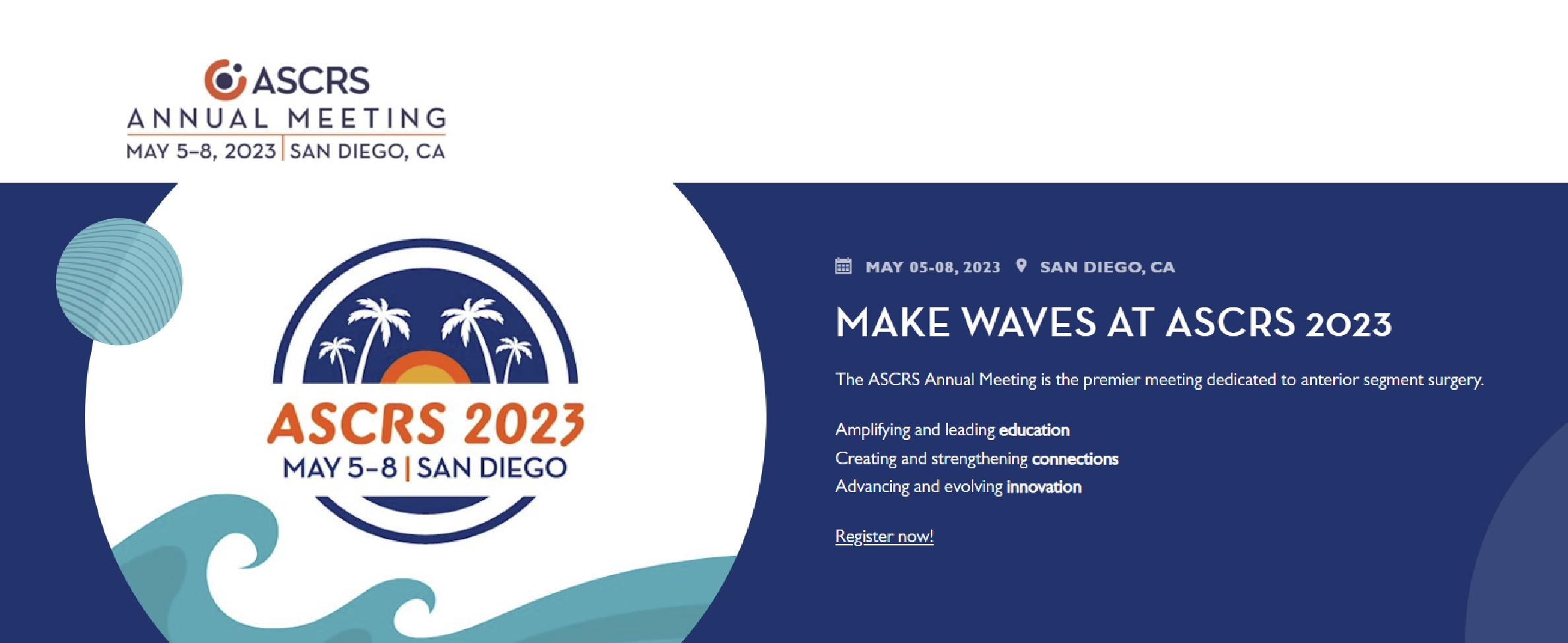 American Society of Cataract and Refractive Surgery Annual Meeting - ASCRS 2023