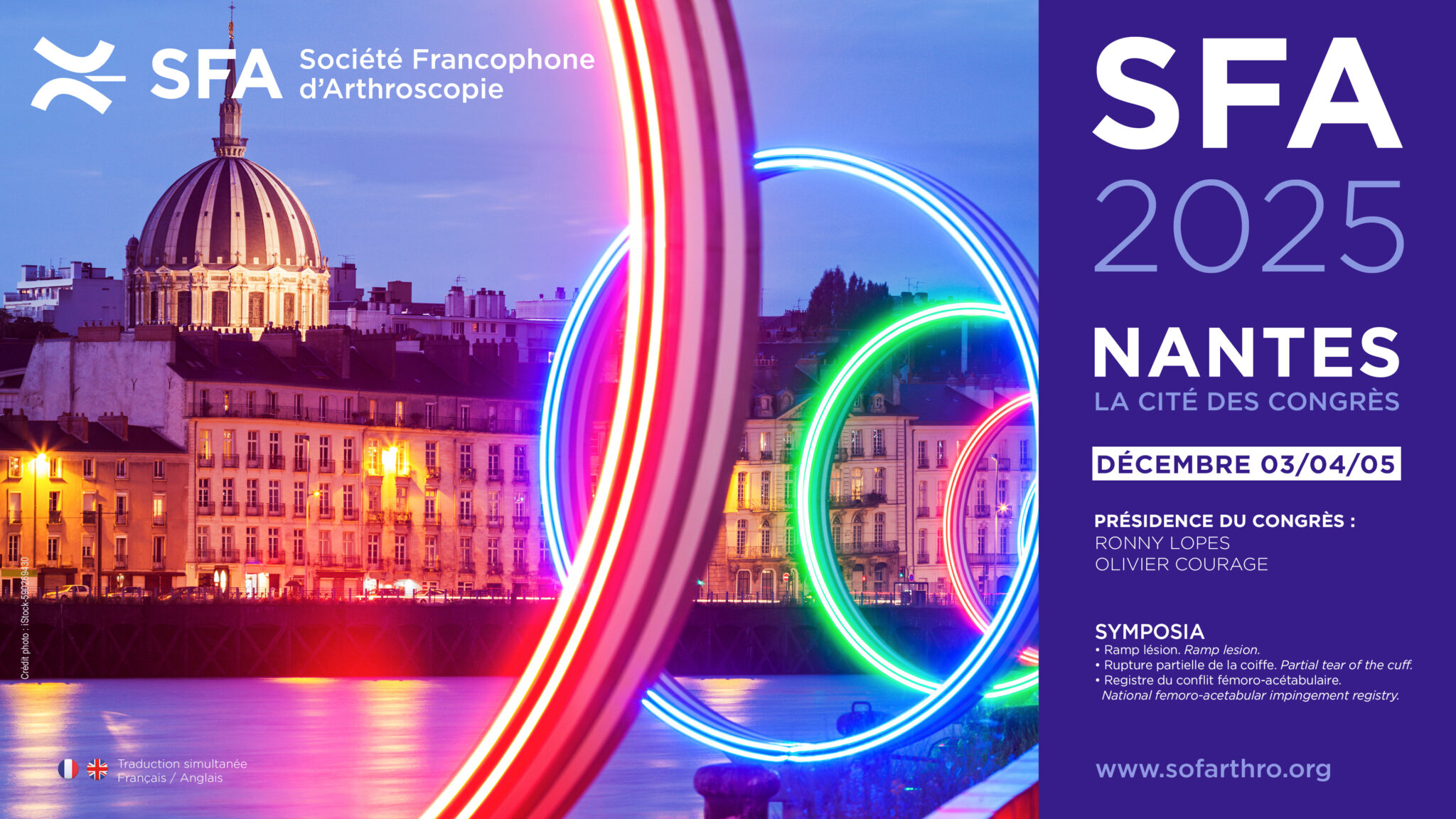 Congress of the Francophone Society of Arthroscopy - SFA 2025