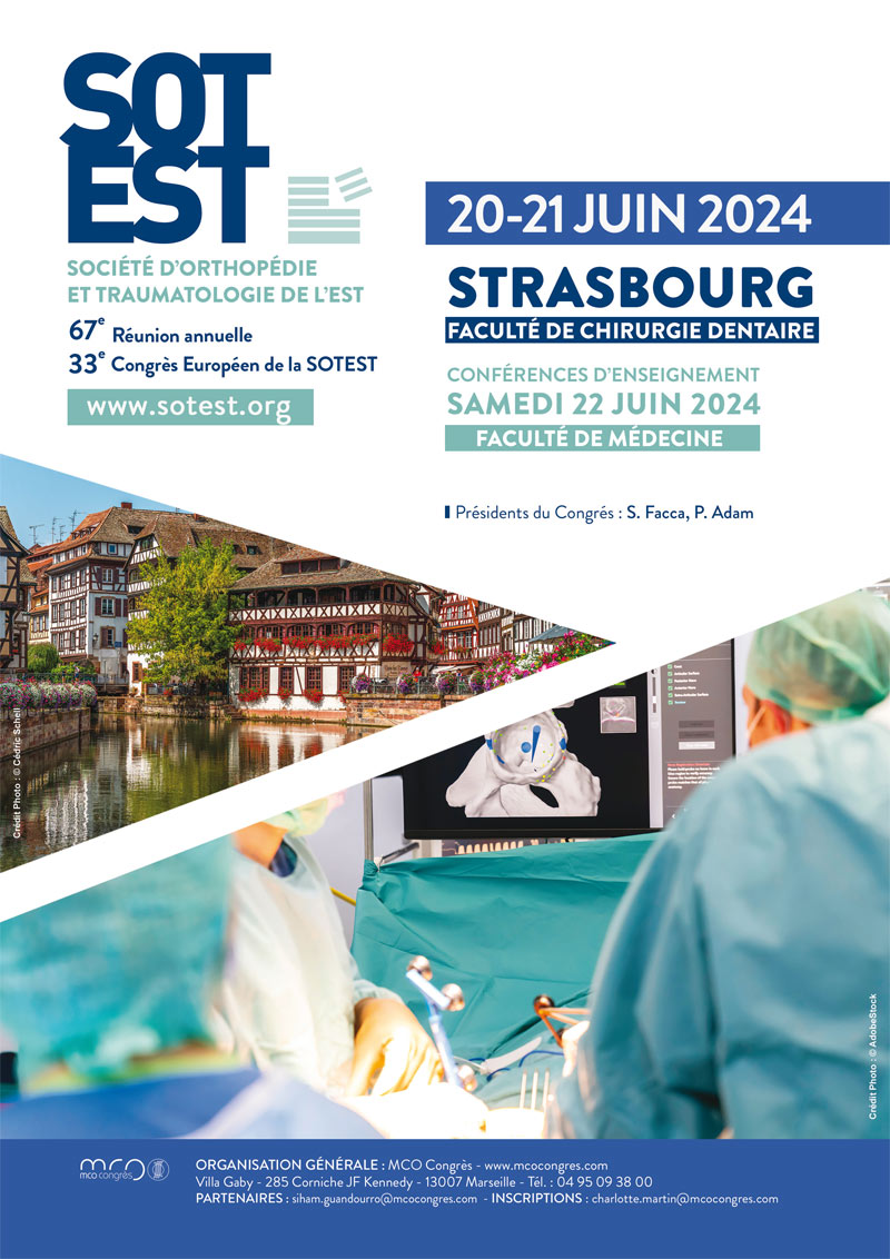 Congrès Européen de la Société d'Orthopédie et Traumatologie de l'Est - SOTEST 2024