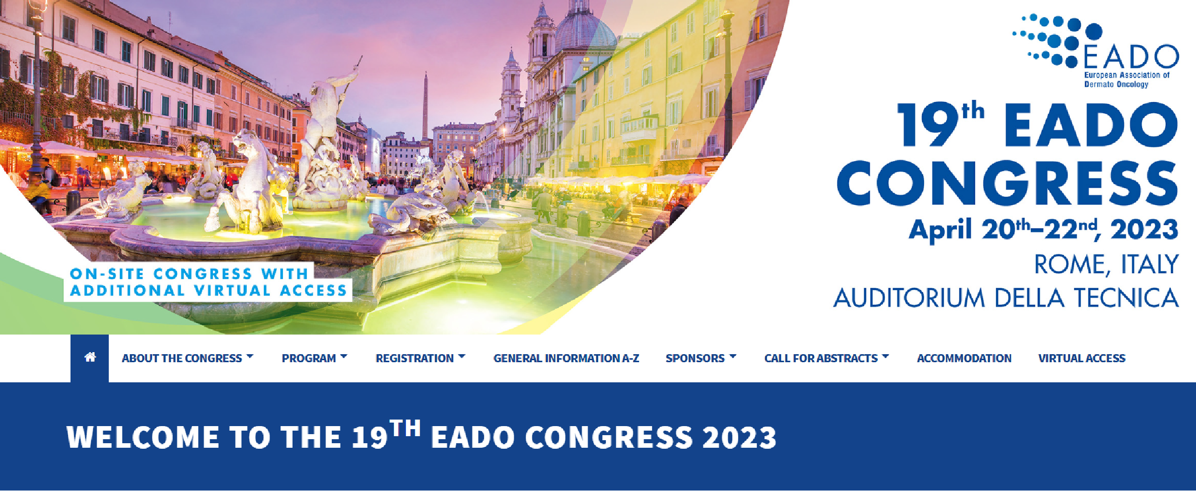 THE 19TH European Association of Dermato-Oncology CONGRESS - EADO 2023