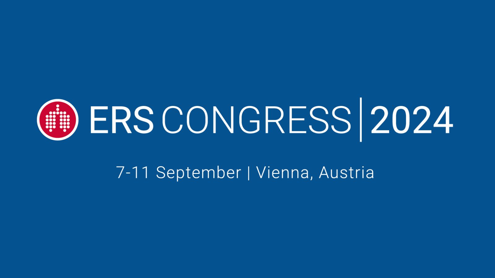 The European Respiratory Congress - ERS 2024