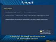 Anemia and Paraesophageal hernia repair - An Incomplete Correction Anemia and Paraesophageal hernia repair - An Incomplete Correction