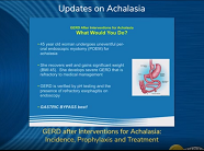 GERD after Interventions for Achalasia: Incidence, Prophylaxis and Treatment GERD after Interventions for Achalasia: Incidence, Prophylaxis and Treatment