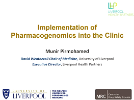 Implementation of pharmacogenomics in the clinic Implementation of pharmacogenomics in the clinic