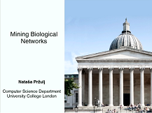 Mining biological networks Mining biological networks