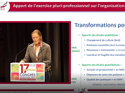 Organisation des soins : apport de l'exercice pluriprofessionnel Organisation des soins : apport de l'exercice pluriprofessionnel