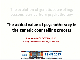 The added value of psychotherapy in the genetic counselling process The added value of psychotherapy in the genetic counselling process